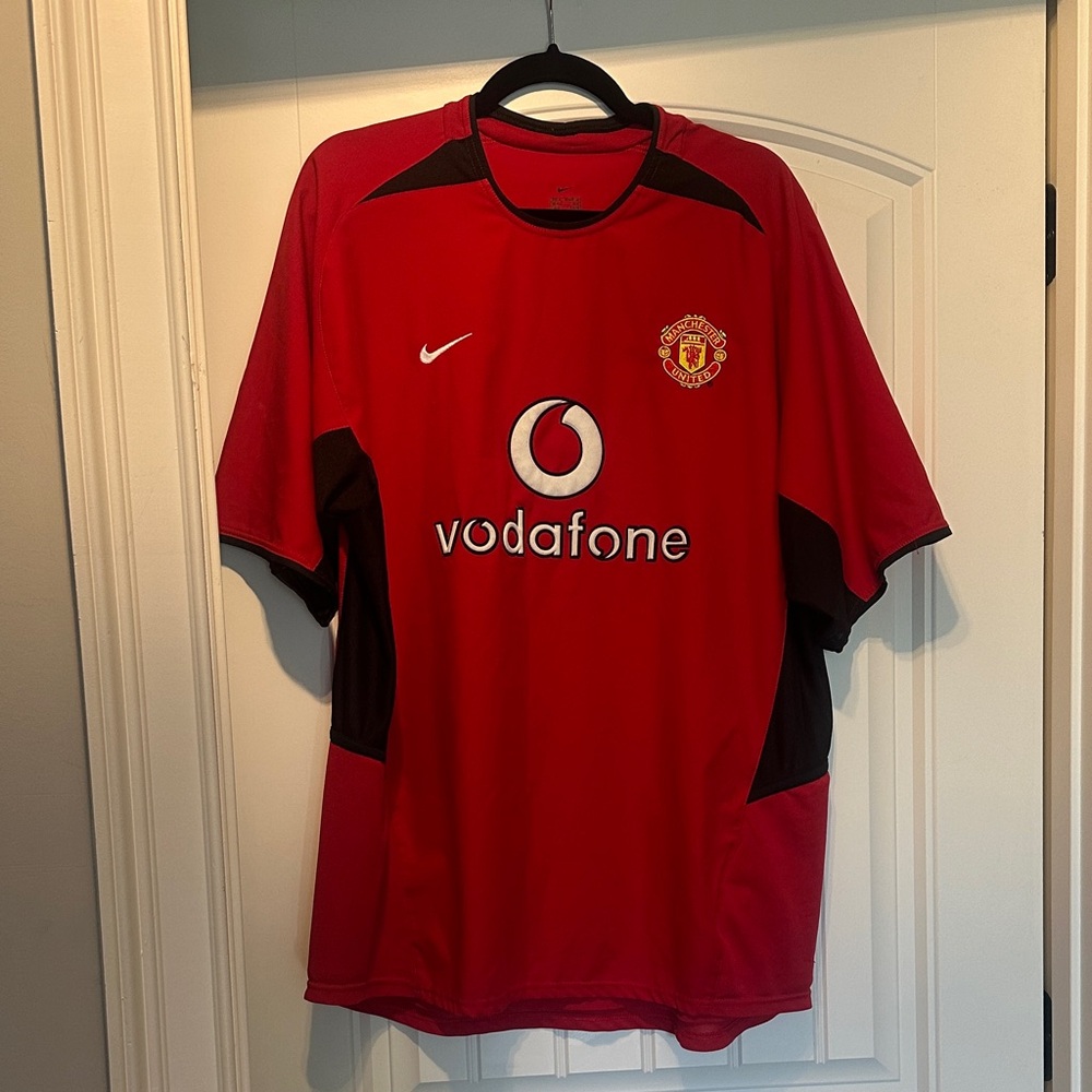 MANCHESTER UNITED 2002/2004 FOOTBALL MEN SHIRT-NIKE ORIGINAL SIZE XL